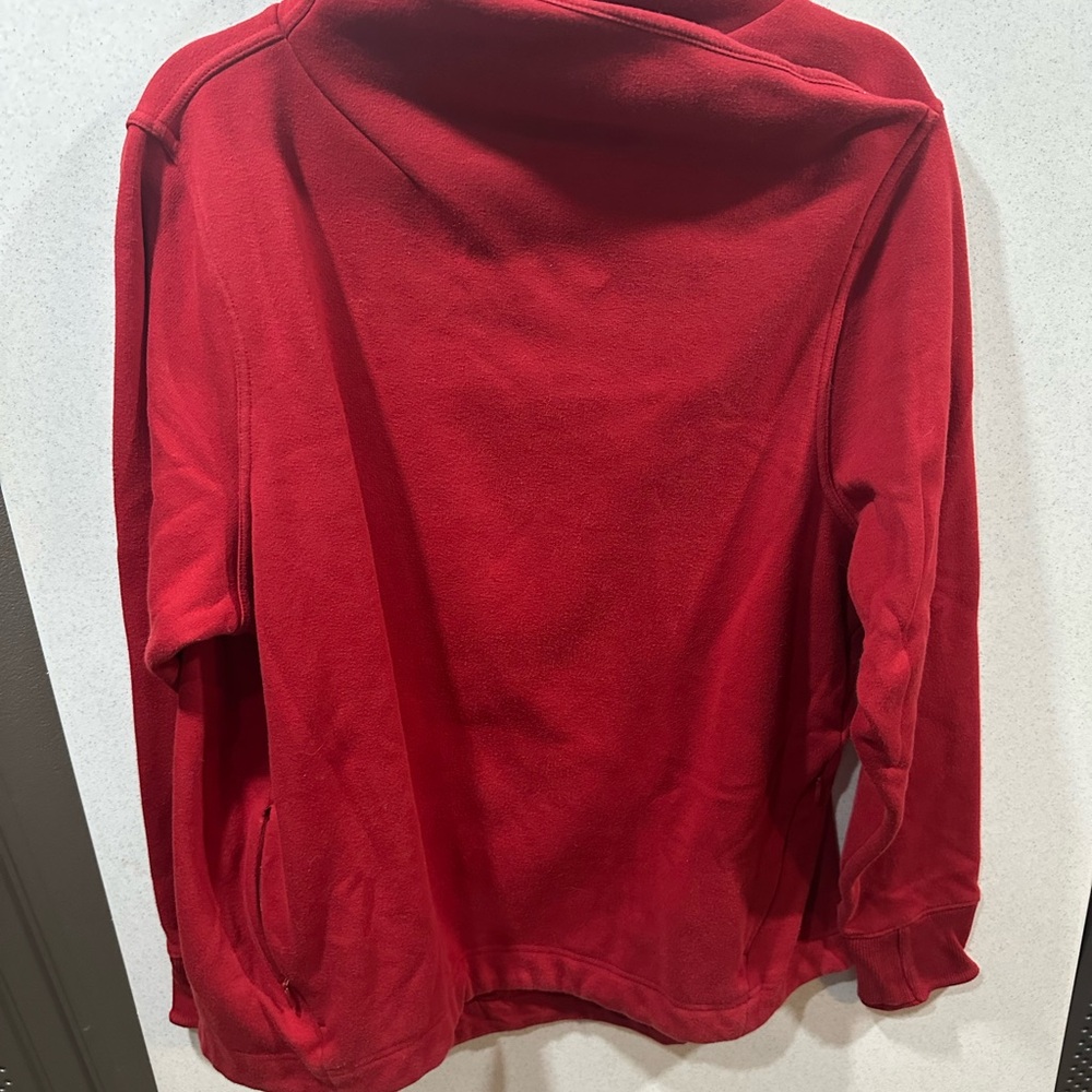 Athleta Cozy Karma Twist Neck Red Fleece, XL